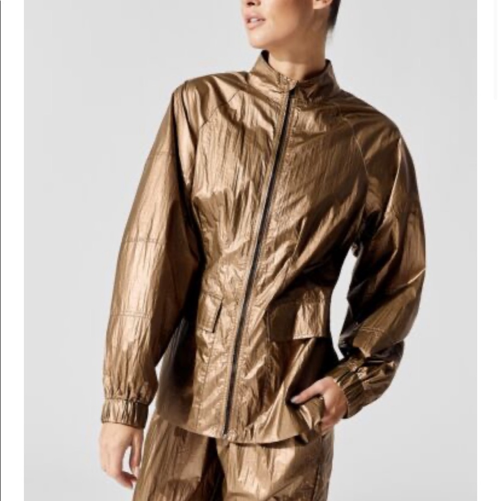 Carbon38 crinkle jacket